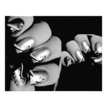 Designer Fingernails Custom Invitations