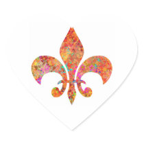 Designer Fleur-de-Lis Sticker