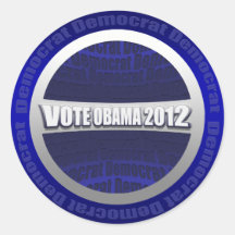 Designer Obama 2012 Obama Stickers