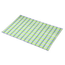 Designer Placemat - Spring Green Plaid