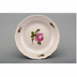 Dessert plate with colourful flower designs photo sculptures