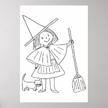 Dessin � colorier pour Halloween - Posters