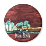 Destin Florida abstract beach FL art gifts prints Refrigerator Magnets