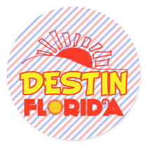 Destin, Florida Round Sticker
