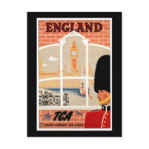 Destination: England Travel Poster