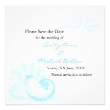Destination Wedding Save the Date Custom Announcement