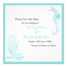 Destination Wedding Save the Date Personalised Invitation