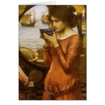 Destiny by JW Waterhouse, Vintage Victorian Art Greeting Card