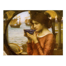 Destiny by JW Waterhouse, Vintage Victorian Art Post Card