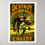 Destroy This Mad Brute ENLIST posters