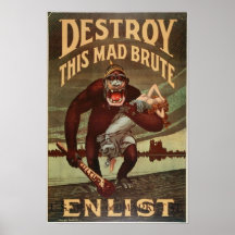 Destroy This Mad Bruth Enlist Posters