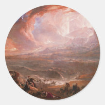 Destruction Of Pompeii And Herculaneum Round Stickers