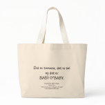 Det er BABY O*BABY... Tote Bag