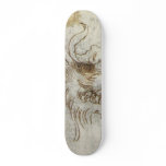 Detail from a study of a dragon costume. skateboards