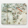 Detail of a map of the world showing Africa Mousepads