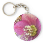 Detail Of A Purple Hellebore Bloom keychains