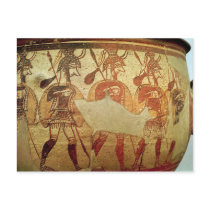 Detail of a red figure krater postcards