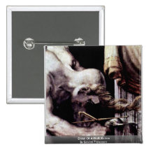 Detail Of A Wall: Kairos By Salviati Francesco Pinback Button