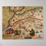 Detail of Copy of a Catalan Map of Europe posters