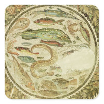 Detail of fish, The Four Seasons, from Vega Baja Square Stickers