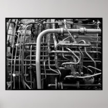 Detail of J-58 Jet Engine Poster