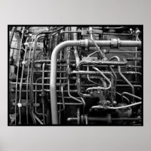 Detail of J-58 Jet Engine Poster