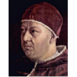 Detail Of Portrait Of Pope Leo X With His Cousins photo sculptures