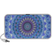 Detailed blue Kaleidoscope Mandala Doodle Speaker