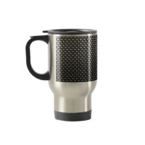 Detailed Carbon Fibre Textured Coffee Mug