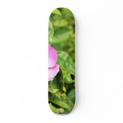 Detailed Photo Of Wild Rose Skateboard by lifesphere