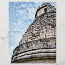 Detailed View Of El Caracol, Chichen Itza Flyers