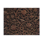 Detailed Wooden Carvings Postcard