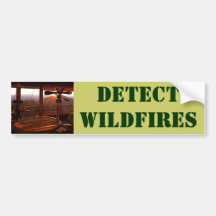 DETECT WILDFIRES BUMPER STICKERS