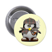Detective Penguin Pin