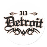 Detroit 313 stickers