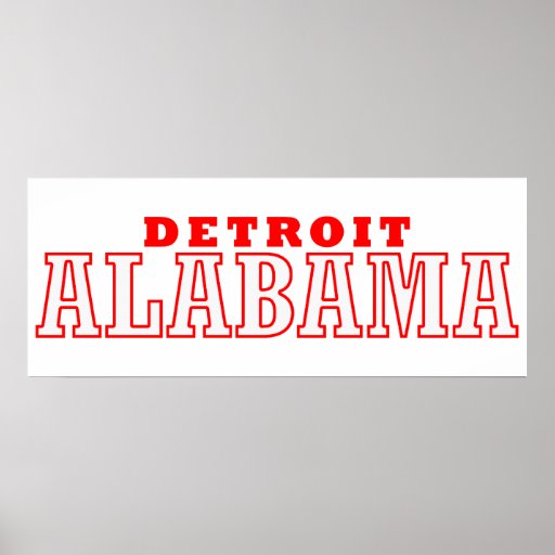 Detroit, Alabama Print