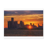 Detroit Cityscape 0527 Postcard
