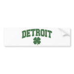 Detroit (Irish Shamrock) bumper stickers