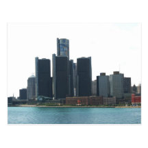 Detroit, MI skyline Postcard