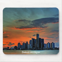 Detroit Michigan Mouse Pad