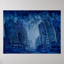 Detroit on the Rocks II - Canvas Print