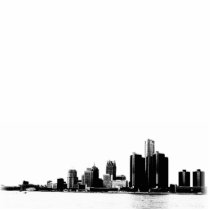 Detroit Skyline Acrylic Cut Outs