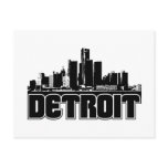 Detroit Skyline postcards