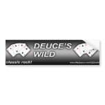 Deuce's Wild Bumber Sticker bumper stickers