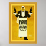 Deutches Theatre Restaurant ~ Vintage Advertising posters