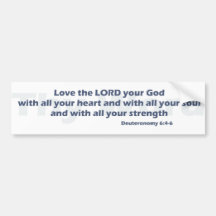 Deuteronomy 6 bumper sticker