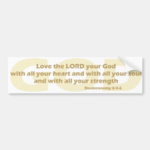 Deuteronomy 6 bumper stickers