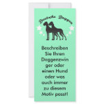Deutsche Doggen Personalized Rack Card