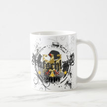 Deutschland 2010 grunge fussball gifts coffee mugs