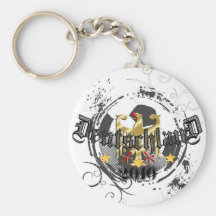 Deutschland 2010 grunge fussball gifts keychains